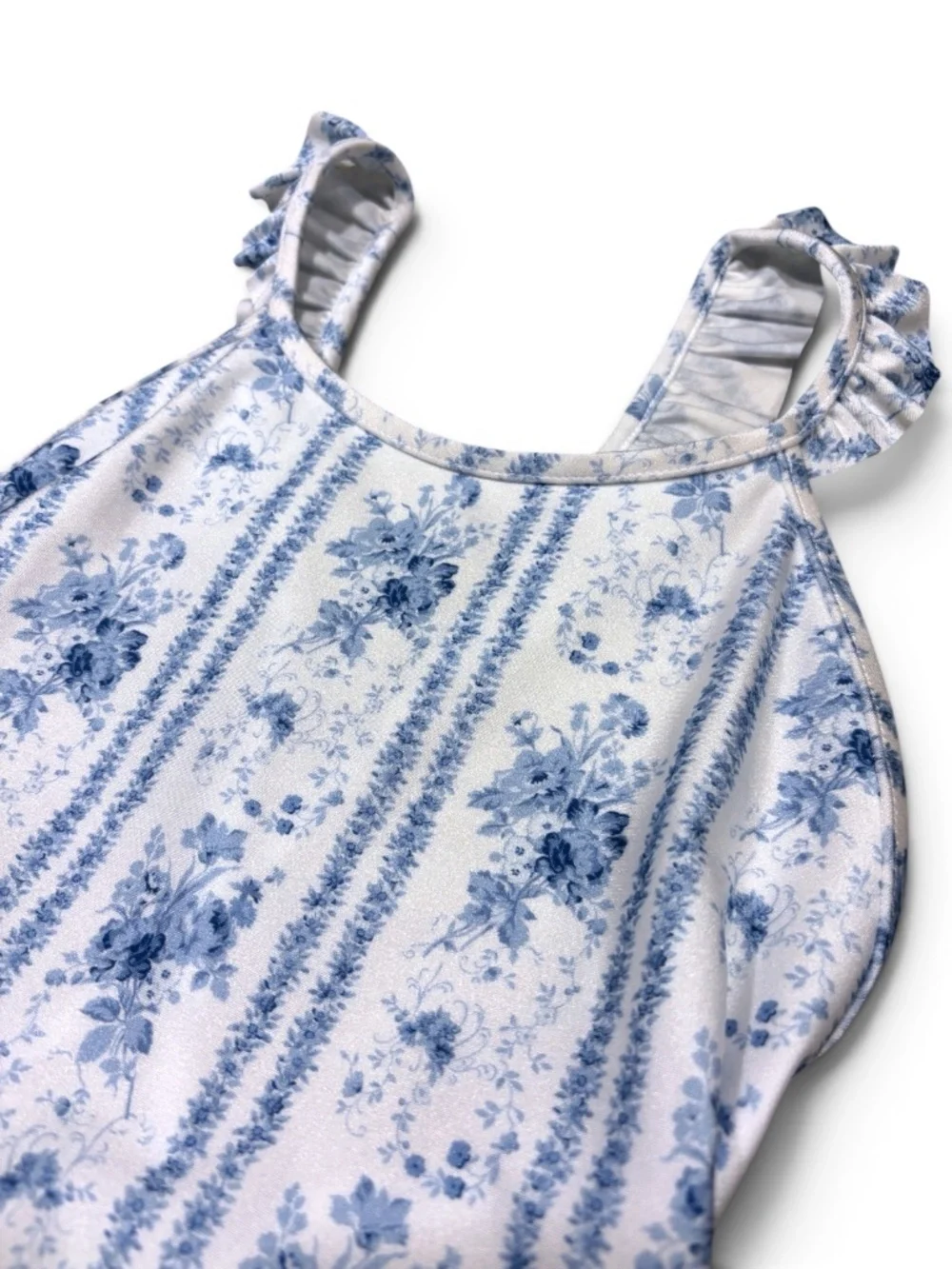 Polo Ralph Lauren Girls Floral Ruffle One-Piece Swimsuit Size 12 NWT